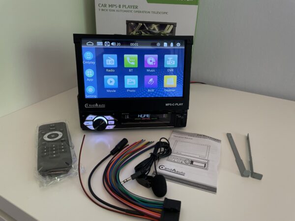 Apple CarPlay / Android Auto Autoraadio, Multimeedia (1DIN) SLIDE EKRAAN - Image 2