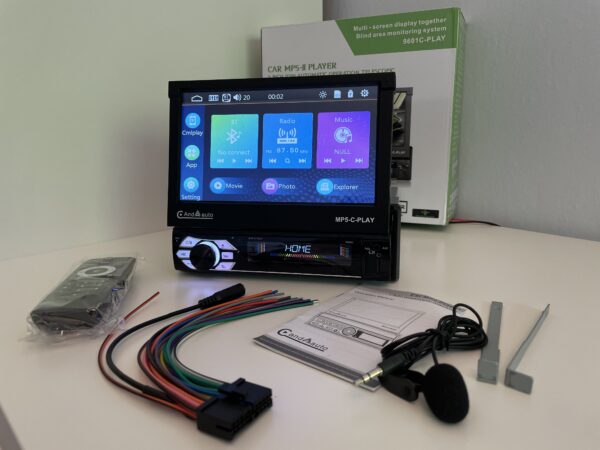 Apple CarPlay / Android Auto Autoraadio, Multimeedia (1DIN) SLIDE EKRAAN